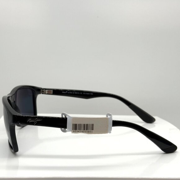 Maui Jim Onshore MJ 798 02 Gloss Black Frame Gray Polarized Sunglasses - Picture 3 of 8